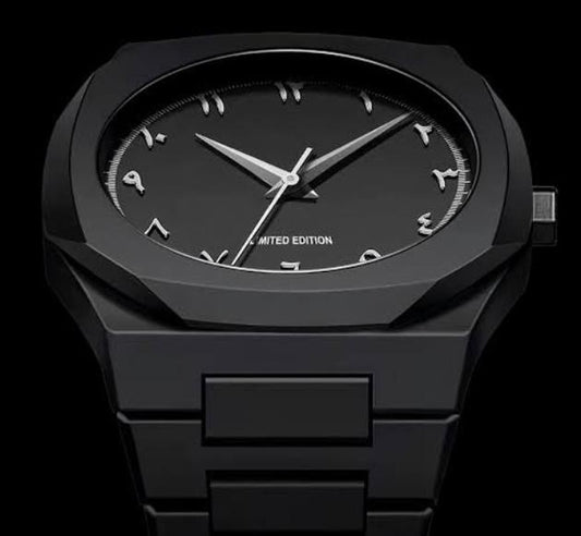 Luxury Arabic Numeral Men's Analog Watch – Premium Stainless Steel Waterproof Wrist Watch (Black)