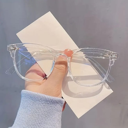 Premium Transparent Blue Light Blocking Glasses | Stylish Clear Frame Computer Glasses for Men & Women