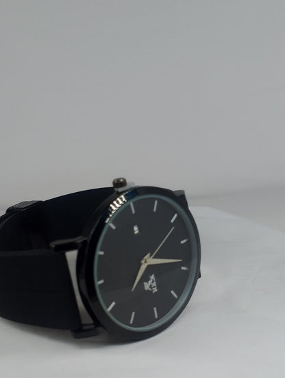Classic Men's Black Analog Watch – Minimalist Luxury Wristwatch with Date Display | Business & Casual