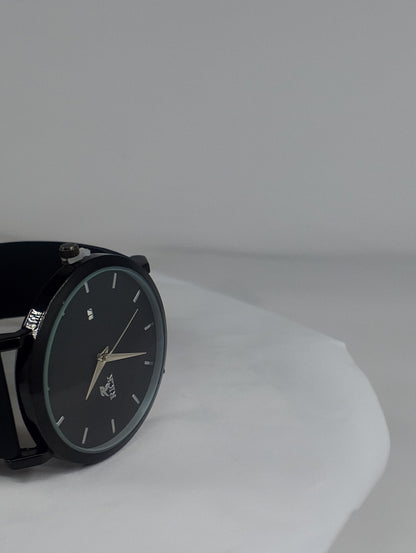 Classic Men's Black Analog Watch – Minimalist Luxury Wristwatch with Date Display | Business & Casual