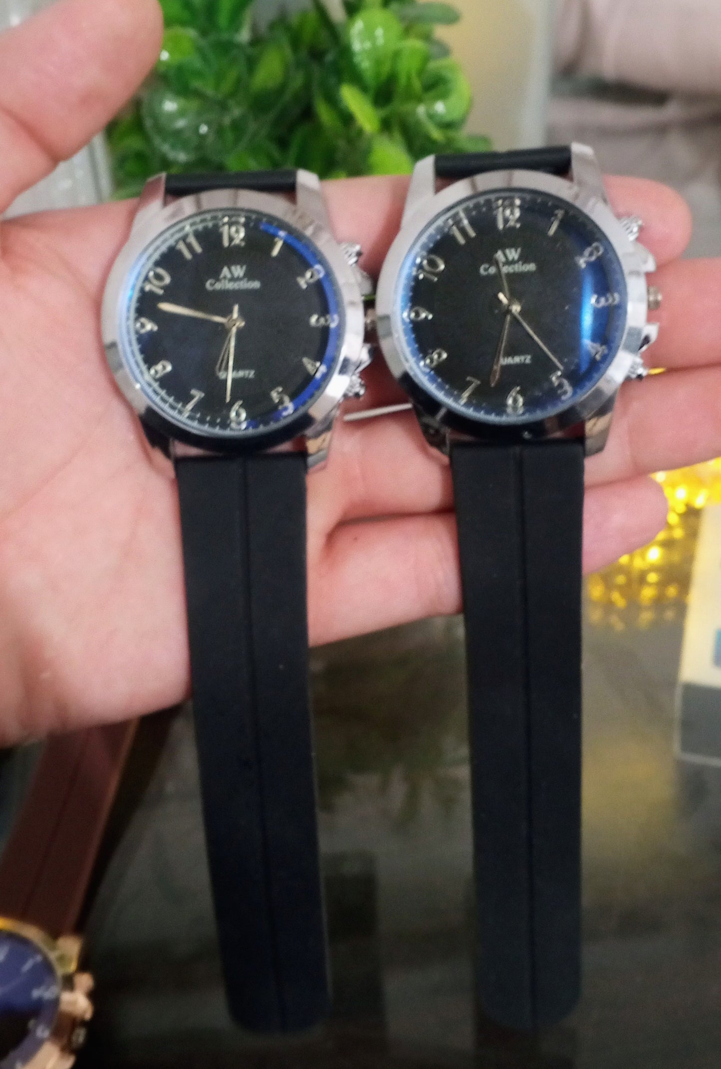 Stylish Analog Watch for Men – Blue & black Dial with Premium Silicone Strap | AW Collection