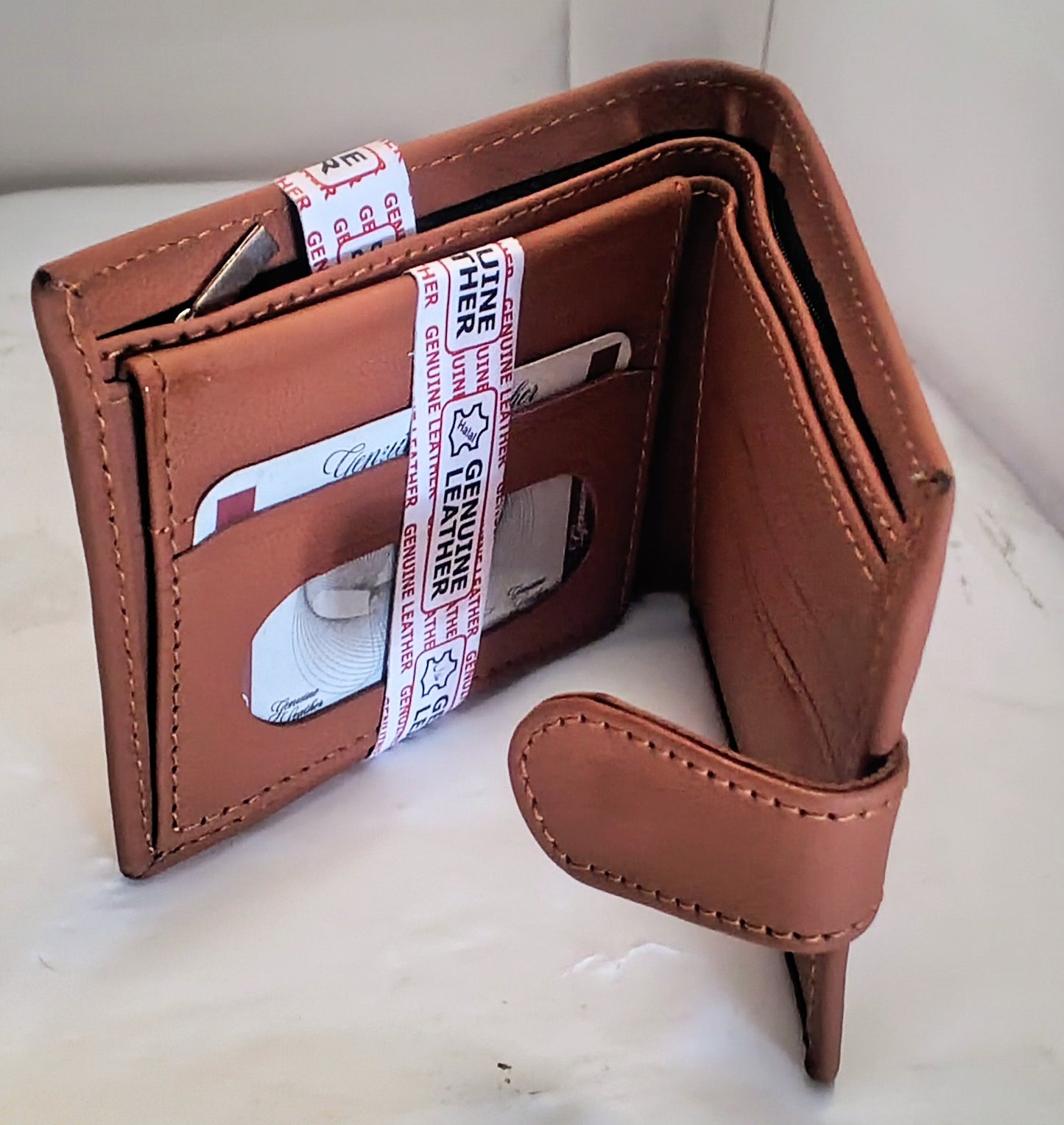 Genuine Leather Wallet for Men – Stylish Bi-Fold Wallet with Multiple Card Slots & Cash Compartment