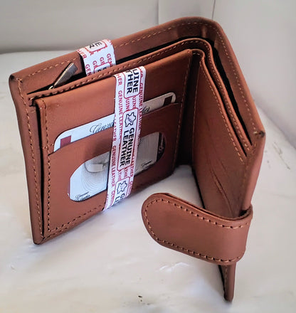 Genuine Leather Wallet for Men – Stylish Bi-Fold Wallet with Multiple Card Slots & Cash Compartment