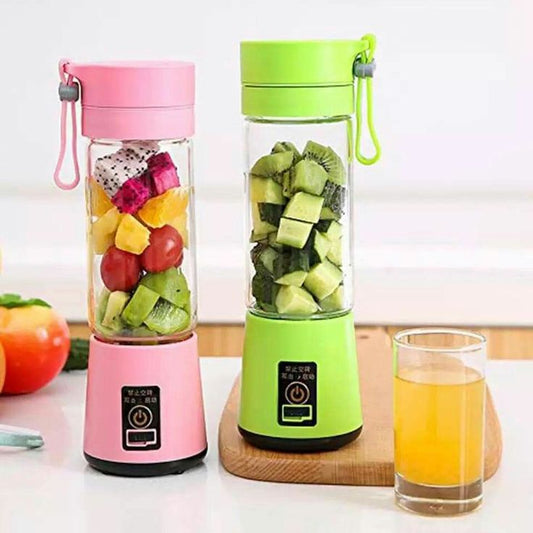 Portable USB Rechargeable Blender Bottle – Mini Personal Juicer & Smoothie Maker (380ml)