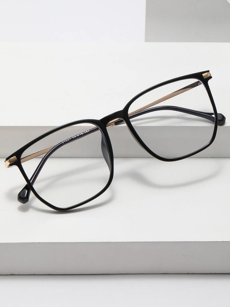 Premium Anti-Blue Light Square Eyeglasses | Fashion Metal Frame Computer Glasses for Men & Women