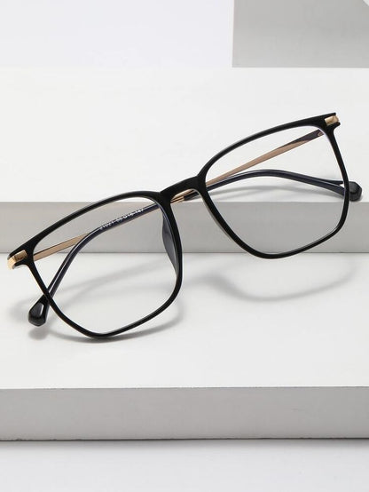 Premium Anti-Blue Light Square Eyeglasses | Fashion Metal Frame Computer Glasses for Men & Women