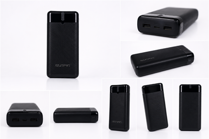 AMC AM-10 20000mAh Fast Charging Power Bank – Dual USB Output with Type-C Input | Portable Backup Battery