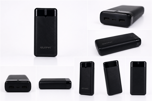AMC AM-10 20000mAh Fast Charging Power Bank – Dual USB Output with Type-C Input | Portable Backup Battery